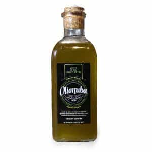 Frasca de cristal Olionuba aceite sin filtrar 250Ml.