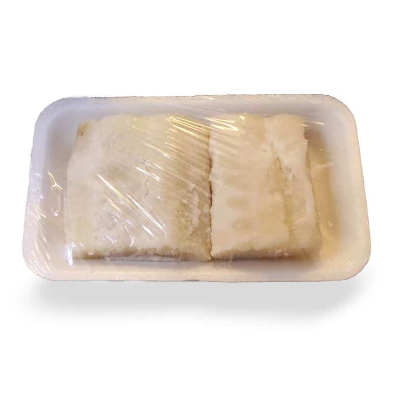 Tacos de bacalao de lomo sin piel ni espinas.