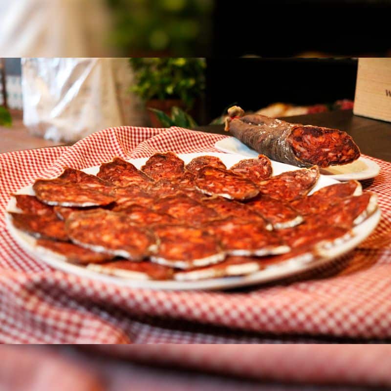 Chorizo de bellota 100% ibérico "Semirrizado"